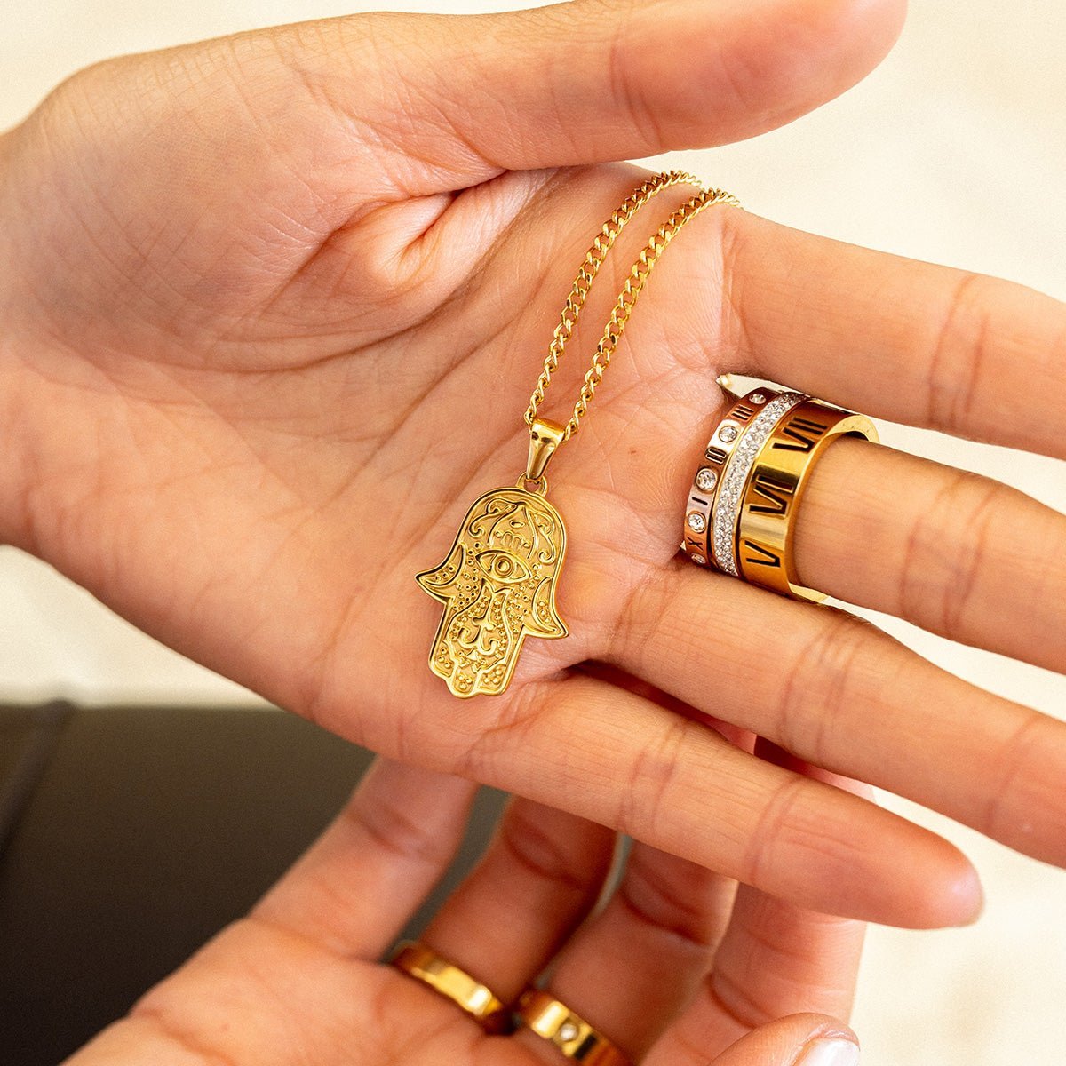 Triple Band Roman – 18K Gold Plated - Aurielle London