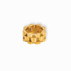 Beauty Wide Link Ring – Minimalist 18K Gold Plated - Aurielle London