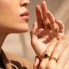 Royale Onyx Ring – 18K Gold Plated - Aurielle London