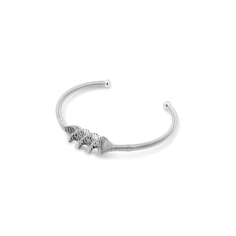 Wave Bangle – Silver