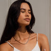 Contrast Mesh Necklace – 18K Gold Plated - Aurielle London